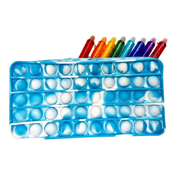 2 for $25 Pop It Fidget Tie Dye Pencil Cases - Picture 3 of 3